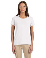 Devon & Jones DP182W Ladies' Perfect Fit Shell T-Shirt #color_WHITE