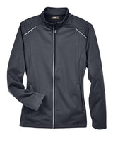 Core 365 CE708W Ladies' Techno Lite Three-Layer Knit Tech-Shell #color_CARBON
