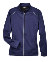 Core 365 CE708W Ladies' Techno Lite Three-Layer Knit Tech-Shell #color_CLASSIC NAVY