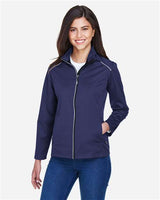 Core 365 CE708W Ladies' Techno Lite Three-Layer Knit Tech-Shell #color_CLASSIC NAVY
