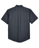 Core 365 88194 Men's Optimum Short-Sleeve Twill Shirt #color_CARBON