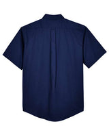 Core 365 88194 Men's Optimum Short-Sleeve Twill Shirt #color_CLASSIC NAVY
