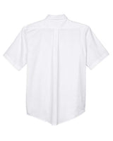 Core 365 88194 Men's Optimum Short-Sleeve Twill Shirt #color_WHITE