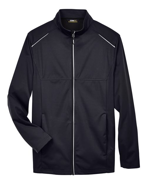 Core 365 CE708 Men's Techno Lite Three-Layer Knit Tech-Shell #color_BLACK