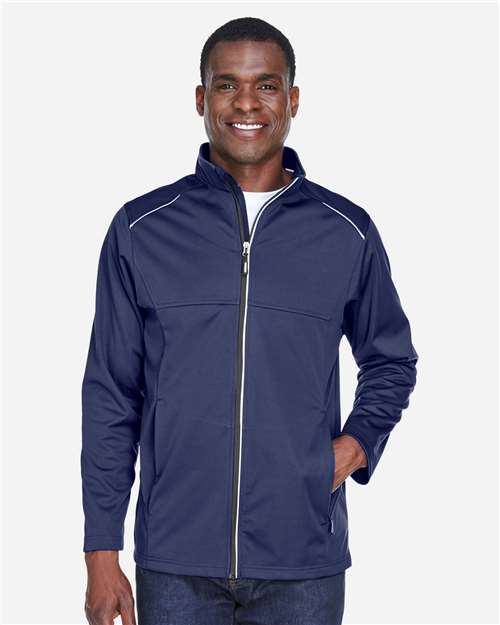 Core 365 CE708 Men's Techno Lite Three-Layer Knit Tech-Shell #color_CLASSIC NAVY