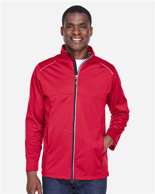 Core 365 CE708 Men's Techno Lite Three-Layer Knit Tech-Shell #color_CLASSIC RED