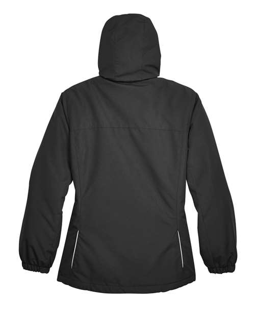 Core 365 78224 Ladies' Profile Fleece-Lined All-Season Jacket #color_BLACK