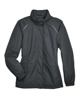Core 365 78224 Ladies' Profile Fleece-Lined All-Season Jacket #color_CARBON