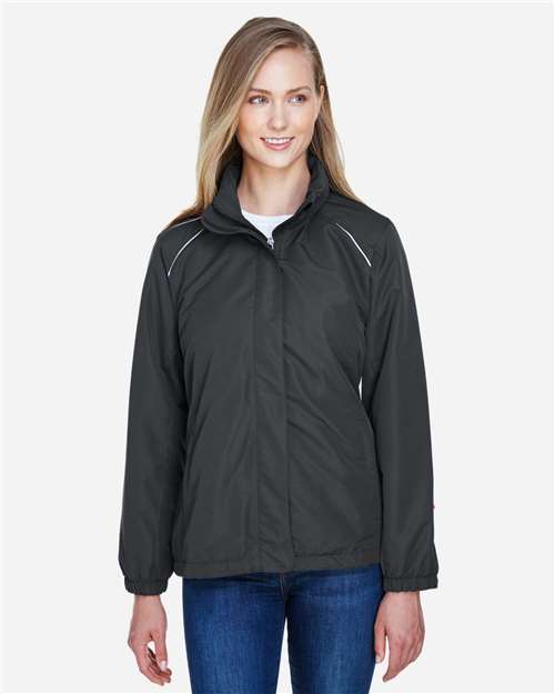 Core 365 78224 Ladies' Profile Fleece-Lined All-Season Jacket #color_CARBON