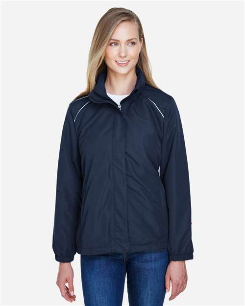 Core 365 78224 Ladies' Profile Fleece-Lined All-Season Jacket #color_CLASSIC NAVY