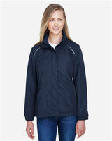Core 365 78224 Ladies' Profile Fleece-Lined All-Season Jacket #color_CLASSIC NAVY