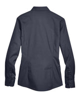 Core 365 78193 Ladies' Operate Long-Sleeve Twill Shirt #color_CARBON