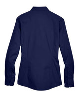 Core 365 78193 Ladies' Operate Long-Sleeve Twill Shirt #color_CLASSIC NAVY