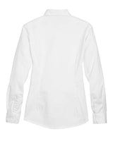 Core 365 78193 Ladies' Operate Long-Sleeve Twill Shirt #color_WHITE