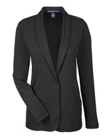 Devon & Jones DP462W Ladies' Perfect Fit Shawl Collar Cardigan #color_BLACK