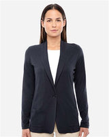 Devon & Jones DP462W Ladies' Perfect Fit Shawl Collar Cardigan #color_BLACK