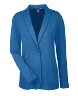 Devon & Jones DP462W Ladies' Perfect Fit Shawl Collar Cardigan #color_FRENCH BLUE