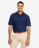 Core 365 88181R Men's Radiant Performance Piqu Polo withReflective Piping #color_CLASSIC NAVY