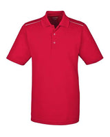Core 365 88181R Men's Radiant Performance Piqu Polo withReflective Piping #color_CLASSIC RED