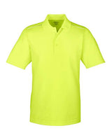 Core 365 88181R Men's Radiant Performance Piqu Polo withReflective Piping #color_SAFETY YELLOW