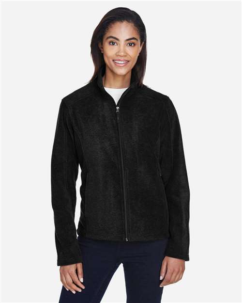 Core 365 78190 Ladies' Journey Fleece Jacket #color_BLACK