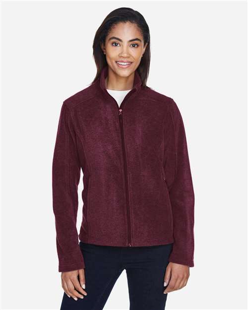 Core 365 78190 Ladies' Journey Fleece Jacket #color_BURGUNDY
