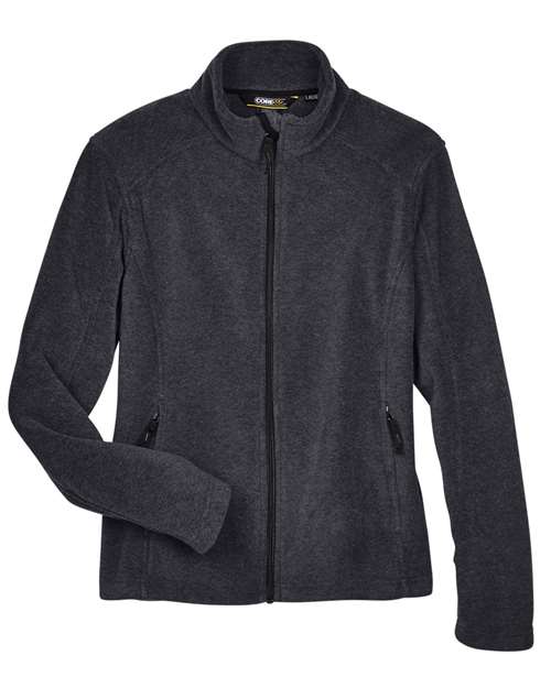 Core 365 78190 Ladies' Journey Fleece Jacket #color_HEATHER CHARCOAL