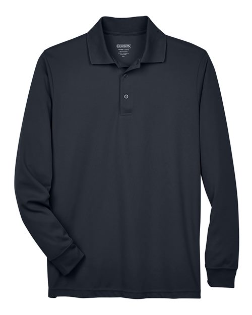Core 365 88192T Men's Tall Pinnacle Performance Long-Sleeve Piqu Polo #color_CARBON