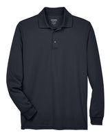 Core 365 88192T Men's Tall Pinnacle Performance Long-Sleeve Piqu Polo #color_CARBON