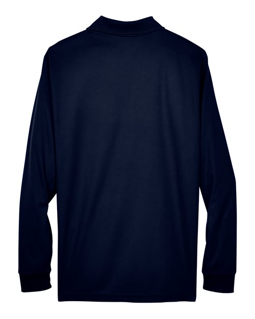 Core 365 88192T Men's Tall Pinnacle Performance Long-Sleeve Piqu Polo #color_CLASSIC NAVY
