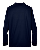 Core 365 88192T Men's Tall Pinnacle Performance Long-Sleeve Piqu Polo #color_CLASSIC NAVY