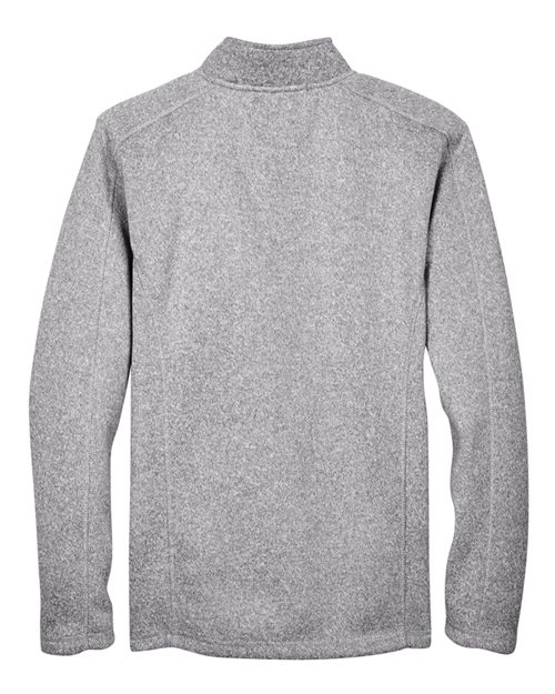Devon & Jones DG793 Men's Bristol Full-Zip Sweater Fleece Jacket #color_GREY HEATHER