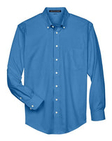 Devon & Jones D630 Men's Crown Woven Collection Solid Oxford #color_FRENCH BLUE