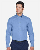 Devon & Jones D630 Men's Crown Woven Collection Solid Oxford #color_LIGHT BLUE