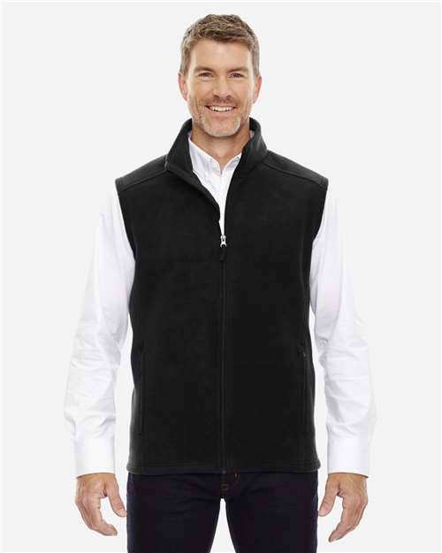 Core 365 88191T Men's Tall Journey Fleece Vest #color_BLACK