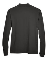 Devon & Jones D420 Adult Sueded Cotton Jersey Mock Turtleneck #color_BLACK