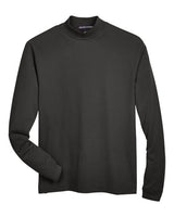 Devon & Jones D420 Adult Sueded Cotton Jersey Mock Turtleneck #color_BLACK