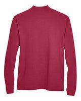Devon & Jones D420 Adult Sueded Cotton Jersey Mock Turtleneck #color_CRIMSON
