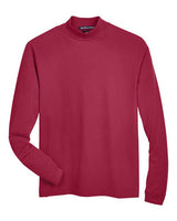 Devon & Jones D420 Adult Sueded Cotton Jersey Mock Turtleneck #color_CRIMSON
