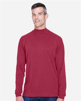 Devon & Jones D420 Adult Sueded Cotton Jersey Mock Turtleneck #color_CRIMSON