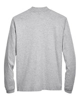 Devon & Jones D420 Adult Sueded Cotton Jersey Mock Turtleneck #color_GREY HEATHER