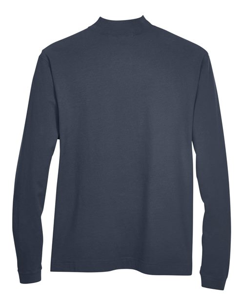 Devon & Jones D420 Adult Sueded Cotton Jersey Mock Turtleneck #color_NAVY
