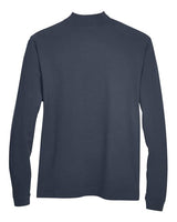 Devon & Jones D420 Adult Sueded Cotton Jersey Mock Turtleneck #color_NAVY