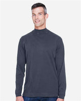 Devon & Jones D420 Adult Sueded Cotton Jersey Mock Turtleneck #color_NAVY
