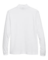Devon & Jones D420 Adult Sueded Cotton Jersey Mock Turtleneck #color_WHITE