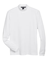 Devon & Jones D420 Adult Sueded Cotton Jersey Mock Turtleneck #color_WHITE