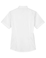 Core 365 78194 Ladies' Optimum Short-Sleeve Twill Shirt #color_WHITE