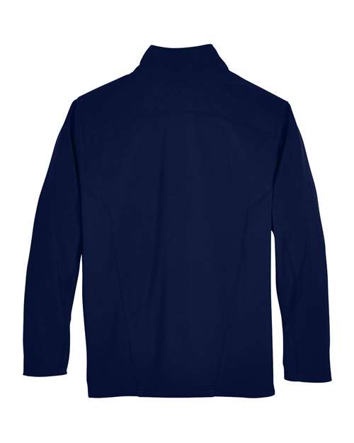 Core 365 88184T Men's Tall Cruise Two-Layer Fleece Bonded SoftShell Jacket #color_CLASSIC NAVY