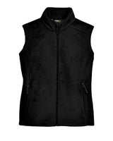 Core 365 78191 Ladies' Journey Fleece Vest #color_BLACK