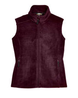 Core 365 78191 Ladies' Journey Fleece Vest #color_BURGUNDY